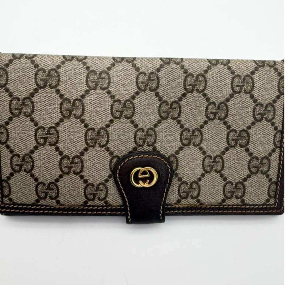 Authentic Vintage Gucci GG‎ Supreme Wallet Crossbody Accessory Collection Italy